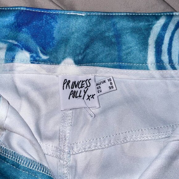 Princess Polly Blue Helda Pants - Picture 3 of 4